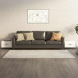 Vidaxl salontafel 2 st met metalen poten 50x50x40 cm wit