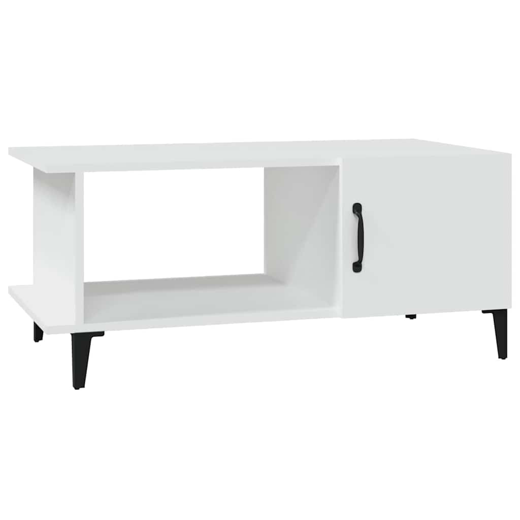 Vidaxl salontafel 90x50x40 cm bewerkt hout wit