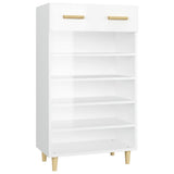 Vidaxl schoenenkast 60x35x105 cm bewerkt hout hoogglans wit