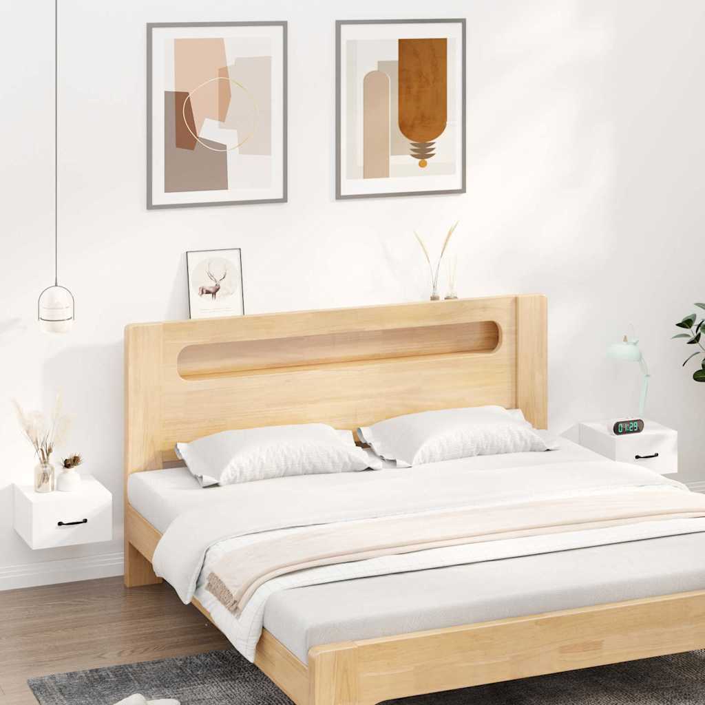 Vidaxl nachtkastjes 2 st wandgemonteerd 35x35x20 cm wit