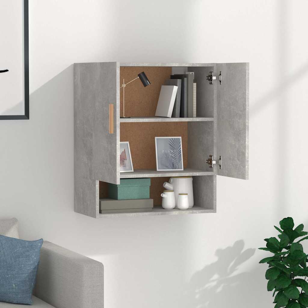 Vidaxl wandkast 60x31x70 cm bewerkt hout betongrijs