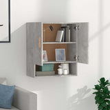 Vidaxl wandkast 60x31x70 cm bewerkt hout betongrijs