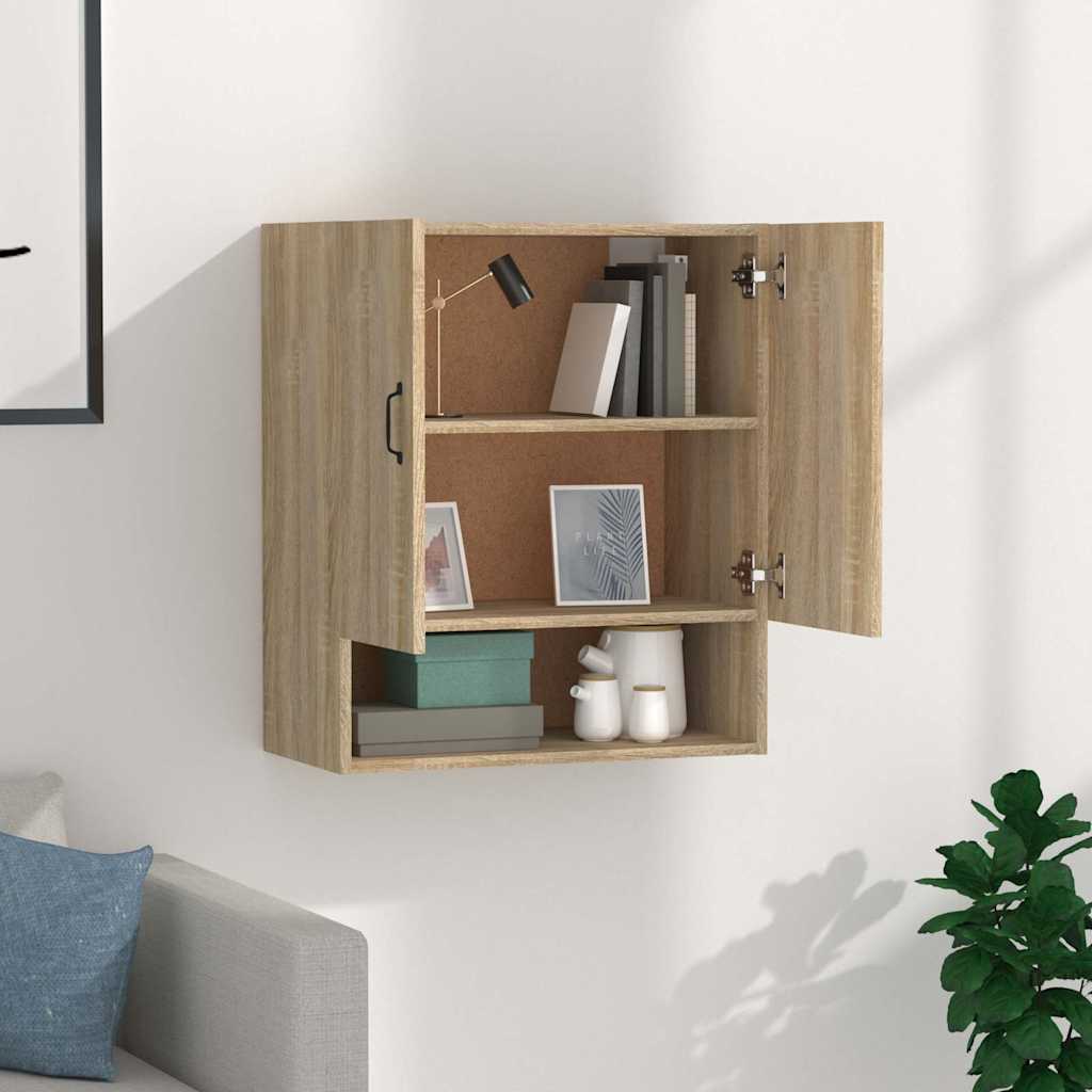 Vidaxl wandkast 60x31x70 cm bewerkt hout sonoma eikenkleurig