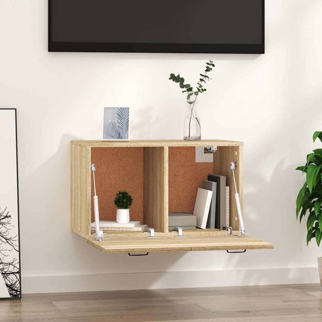Vidaxl wandkast 60x36,5x35 cm bewerkt hout sonoma eikenkleurig