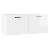 Vidaxl wandkast 80x36,5x35 cm bewerkt hout hoogglans wit