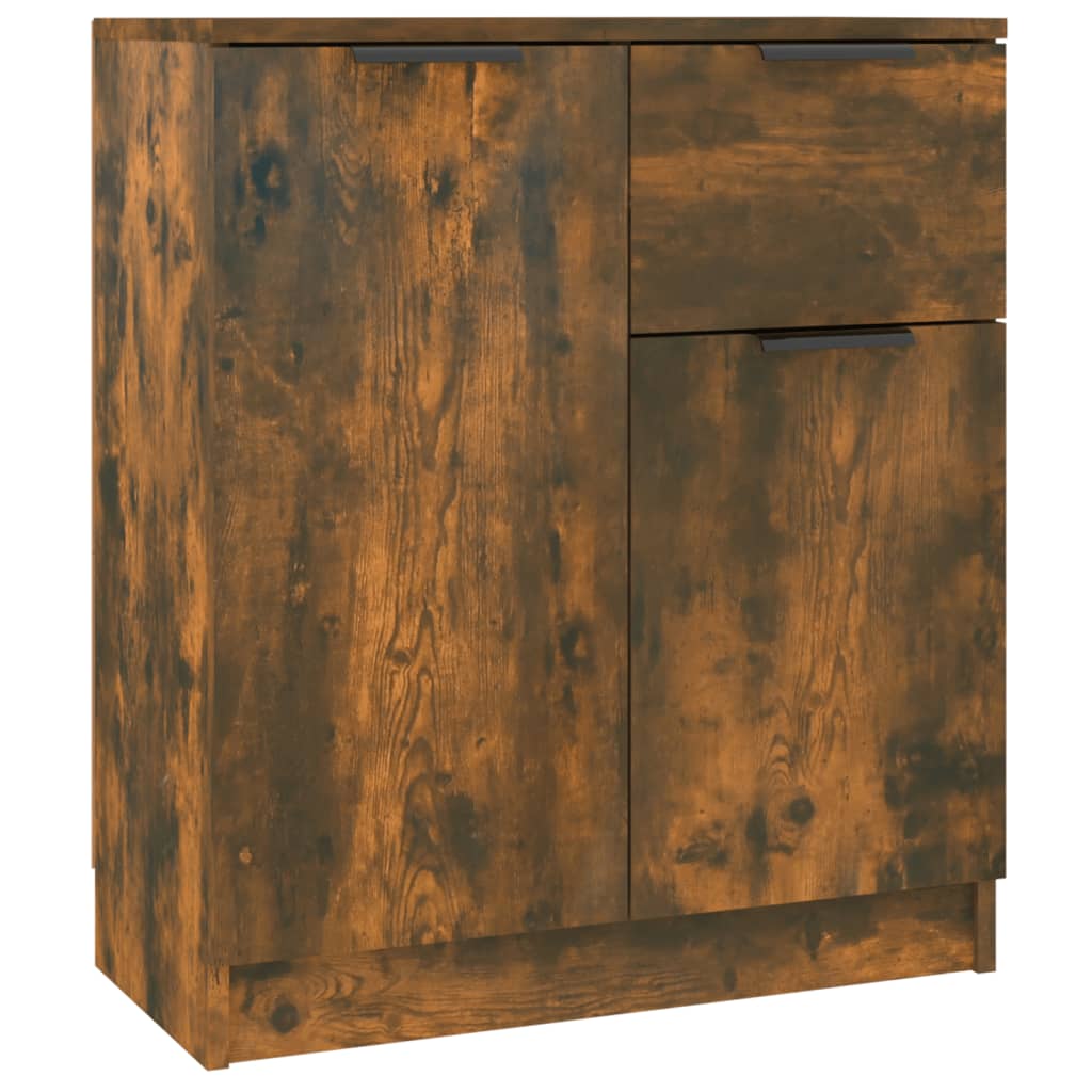 Vidaxl dressoir 60x30x70 cm bewerkt hout gerookt eikenkleurig