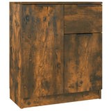 Vidaxl dressoir 60x30x70 cm bewerkt hout gerookt eikenkleurig