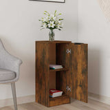 Vidaxl dressoir 30x30x70 cm bewerkt hout gerookt eikenkleurig