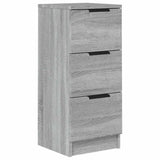Vidaxl dressoir 30x30x70 cm bewerkt hout grijs sonoma eikenkleurig