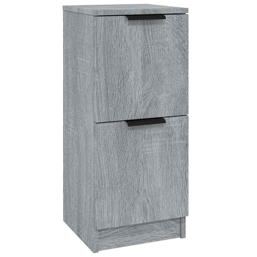 Vidaxl dressoir 30x30x70 cm bewerkt hout grijs sonoma eikenkleurig