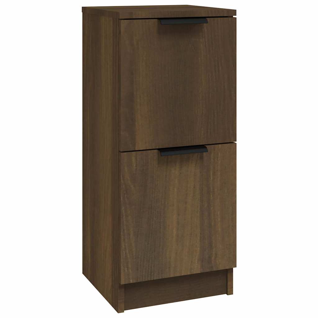 Vidaxl dressoir 30x30x70 cm bewerkt hout bruin eikenkleur