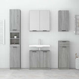 Vidaxl badkamerkast wandgemonteerd 32x20x67 cm grijs sonoma eikenkleur