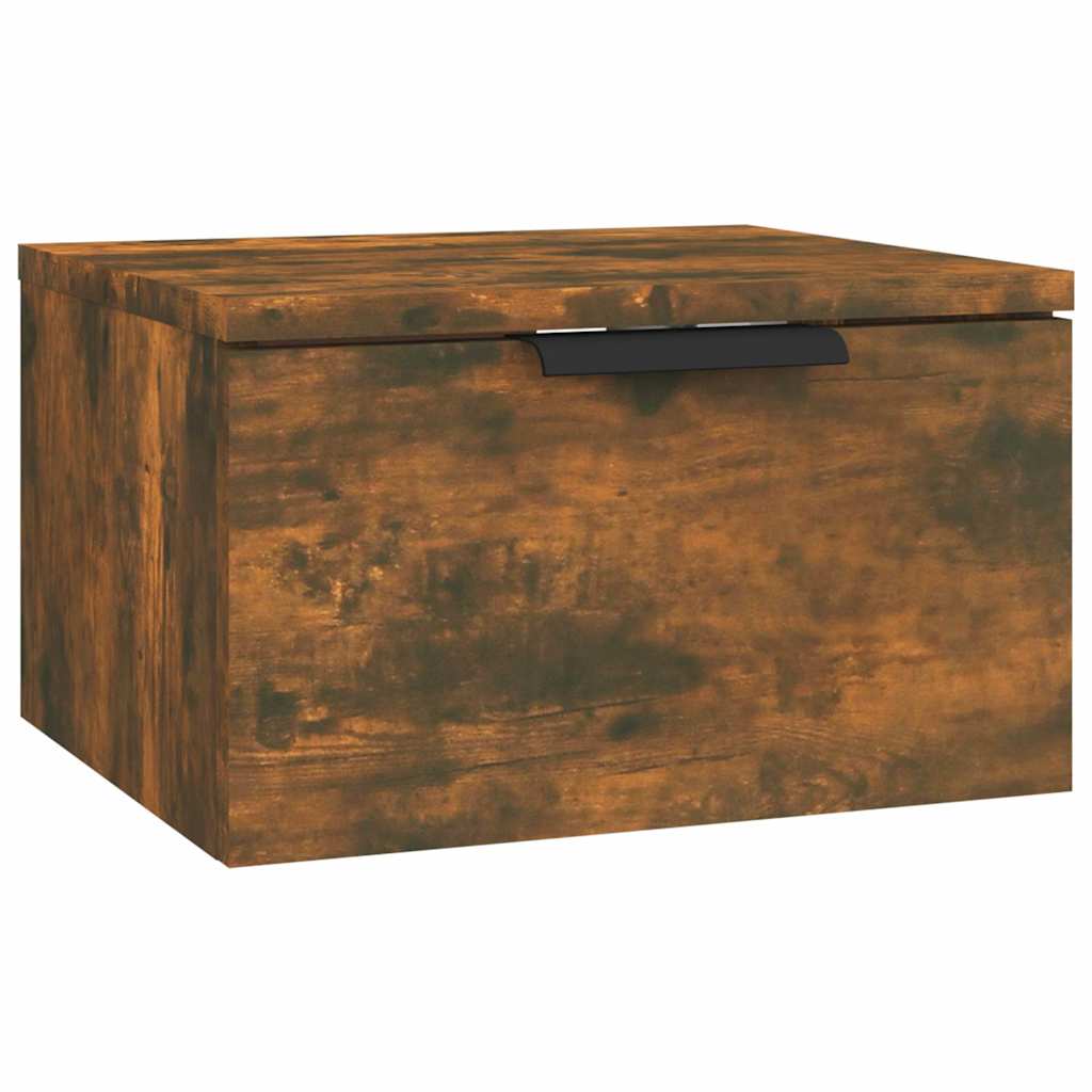 Vidaxl nachtkastjes 2 st wandgemonteerd 34x30x20 cm gerookt eikenkleur
