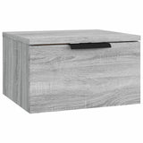 Vidaxl nachtkastje wandgemonteerd 34x30x20 cm grijs sonoma eikenkleur