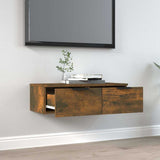 Vidaxl wandkast 68x30x20 cm bewerkt hout gerookt eikenkleurig