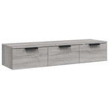 Vidaxl wandkast 102x30x20 cm bewerkt hout grijs sonoma eikenkleurig