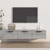Vidaxl wandkast 102x30x20 cm bewerkt hout grijs sonoma eikenkleurig