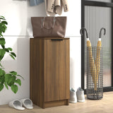 Vidaxl Shoe Cabinet 30x35x70 cm forarbejdet træbrun eg farve