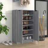 Vidaxl Shoe Cabinet 59x35x100 cm Property Wood Grey Sonoma Oak Color