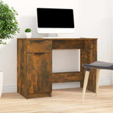 Vidaxl bureau 100x50x75 cm bewerkt hout gerookt eikenkleurig