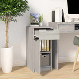 Vidaxl bureaukast 33,5x50x75 cm bewerkt hout grijs sonoma eikenkleurig