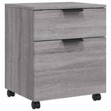 Vidaxl dossierkast verrijdbaar 45x38x54 cm bewerkt hout grijs sonoma