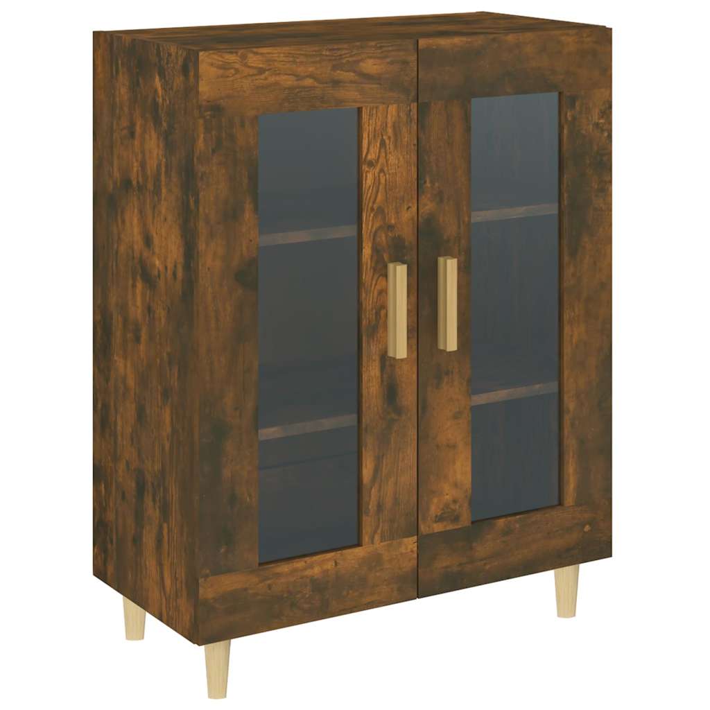 Vidaxl dressoir 69,5x34x90 cm bewerkt hout gerookt eikenkleurig