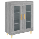 Vidaxl dressoir 69,5x34x90 cm bewerkt hout grijs sonoma eikenkleurig