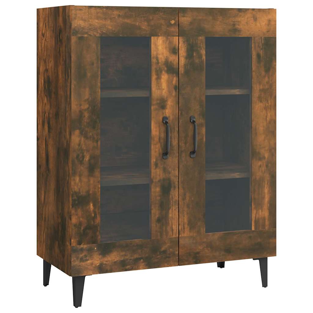 Vidaxl dressoir 69,5x34x90 cm bewerkt hout gerookt eikenkleurig
