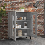 Vidaxl dressoir 69,5x34x90 cm bewerkt hout grijs sonoma eikenkleurig