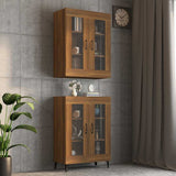 Vidaxl bovenkast 69,5x34x90 cm bruin eikenkleur