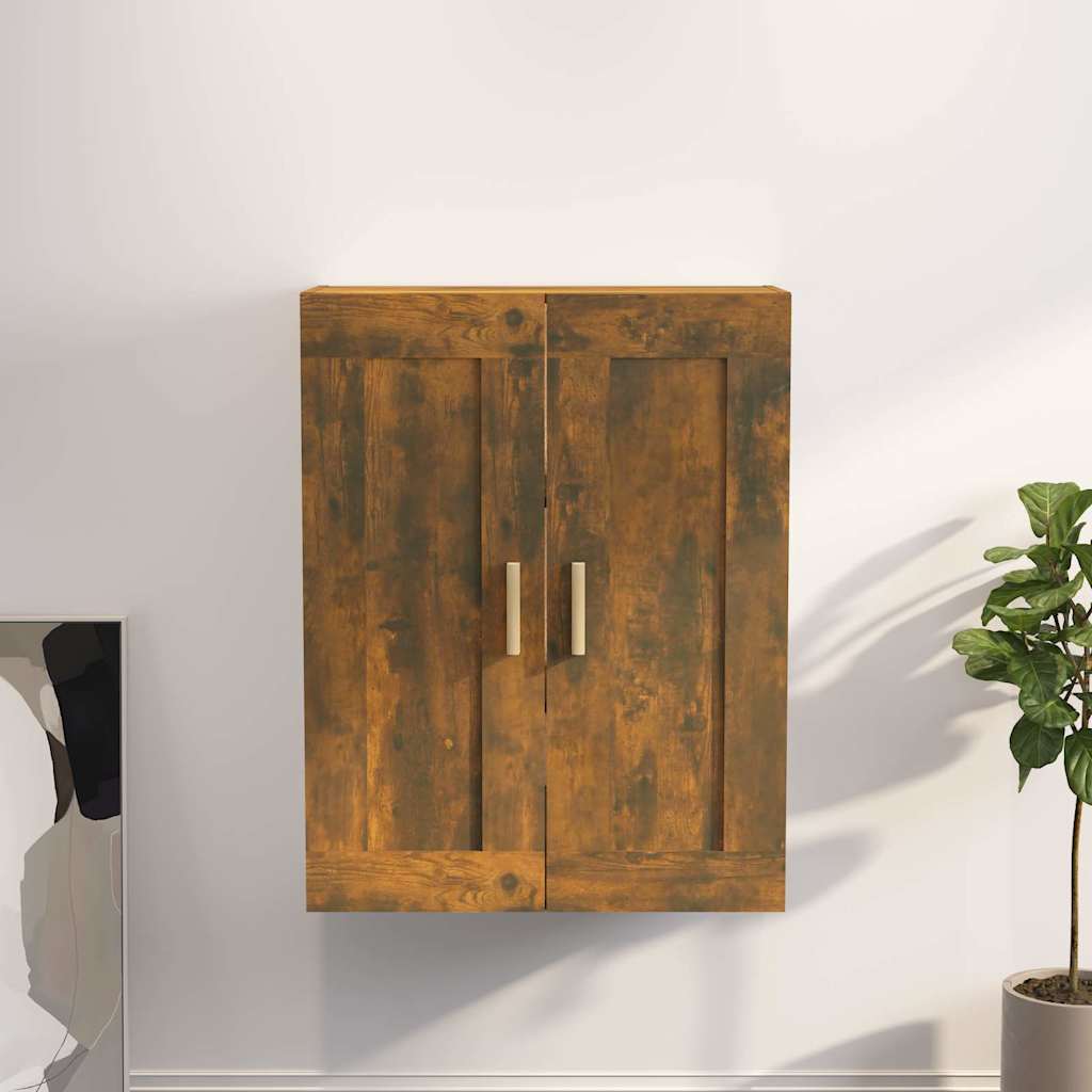 Vidaxl wandkast 69,5x32,5x90 cm bewerkt hout gerookt eikenkleurig