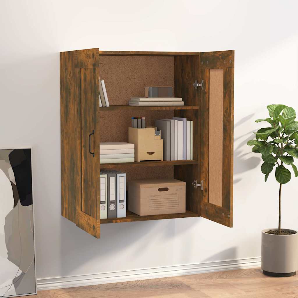 Vidaxl hangkast 69,5x32,5x90 cm gerookt eikenkleurig