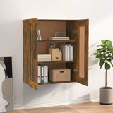 Vidaxl hangkast 69,5x32,5x90 cm gerookt eikenkleurig