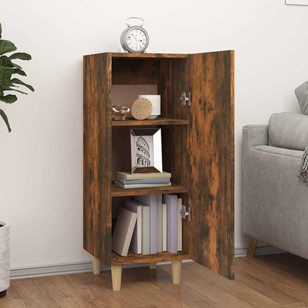 Vidaxl dressoir 34,5x34x90 cm bewerkt hout gerookt eikenkleurig