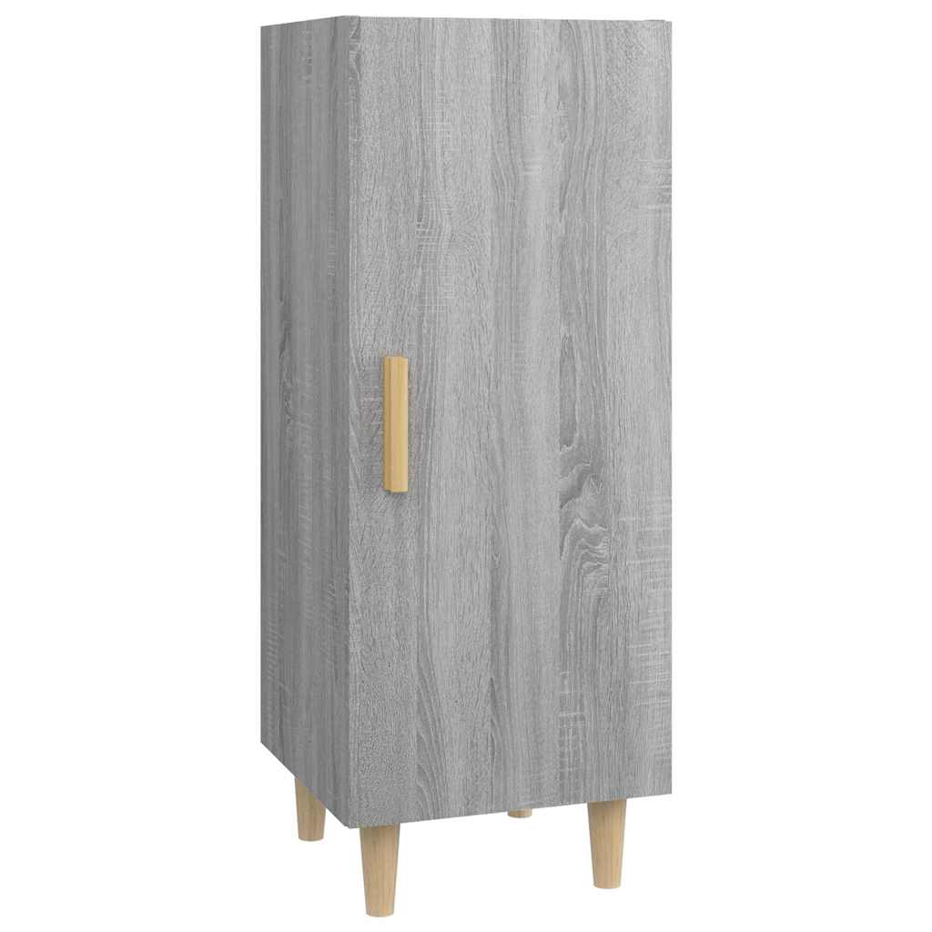 Vidaxl dressoir 34,5x34x90 cm bewerkt hout grijs sonoma eikenkleurig