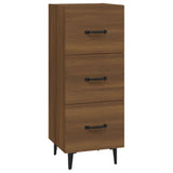 Vidaxl dressoir 34,5x34x90 cm bewerkt hout bruin eikenkleur