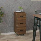 Vidaxl dressoir 34,5x34x90 cm bewerkt hout bruin eikenkleur