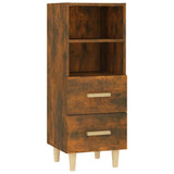 Vidaxl dressoir 34,5x34x90 cm bewerkt hout gerookt eikenkleurig