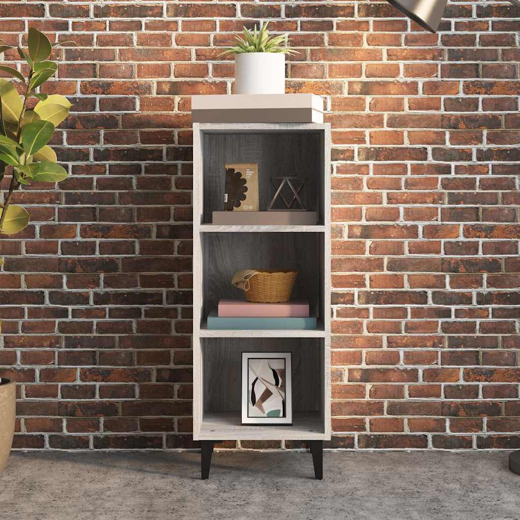 Vidaxl dressoir 34,5x32,5x90 cm bewerkt hout grijs sonoma eikenkleurig