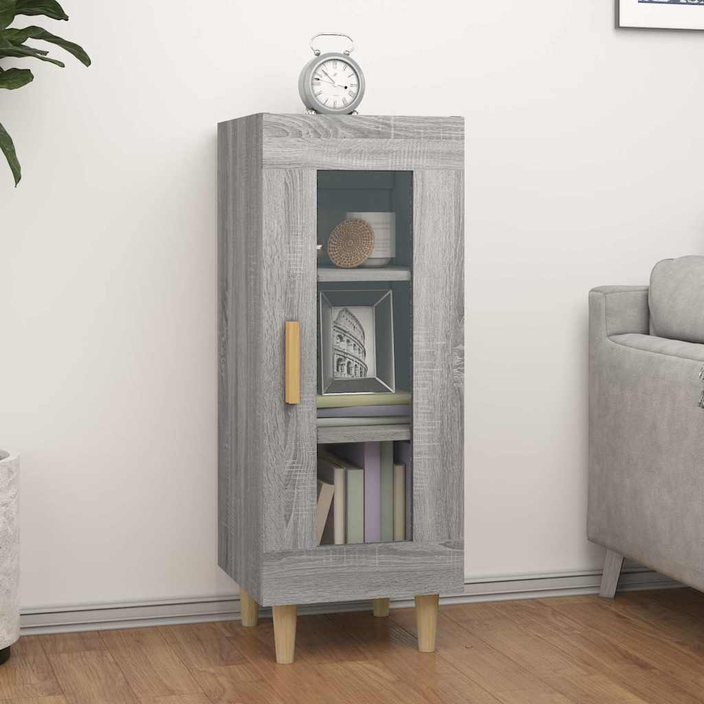 Vidaxl dressoir 34,5x34x90 cm bewerkt hout grijs sonoma eikenkleurig