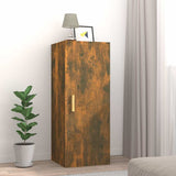 Vidaxl wandkast 34,5x34x90 cm bewerkt hout gerookt eikenkleurig