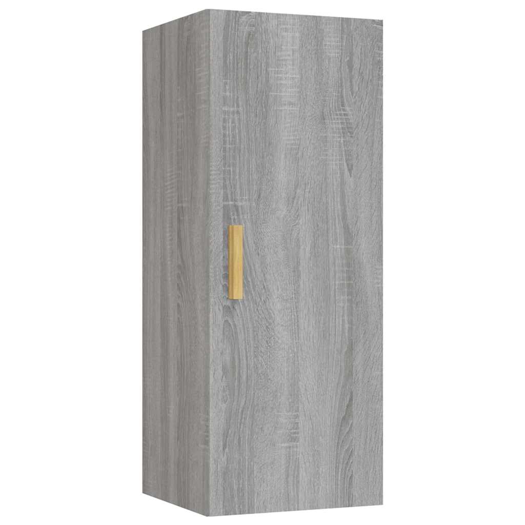 Vidaxl wandkast 34,5x34x90 cm bewerkt hout grijs sonoma eikenkleurig