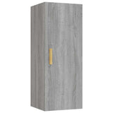 Vidaxl wandkast 34,5x34x90 cm bewerkt hout grijs sonoma eikenkleurig