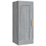 Vidaxl wandkast 35x34x90 cm bewerkt hout grijs sonoma eikenkleurig