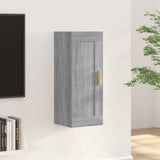 Vidaxl wandkast 35x34x90 cm bewerkt hout grijs sonoma eikenkleurig