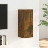 Vidaxl wandkast 35x34x90 cm bewerkt hout gerookt eikenkleurig
