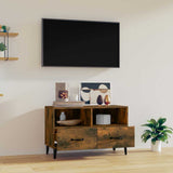Vidaxl tv-meubel 80x36x50 cm bewerkt hout gerookt eikenkleurig