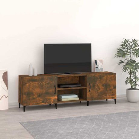 Vidaxl tv-meubel 150x30x50 cm bewerkt hout gerookt eikenkleurig