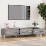 Vidaxl tv-meubel 150x34,5x30 cm bewerkt hout grijs sonoma eikenkleurig